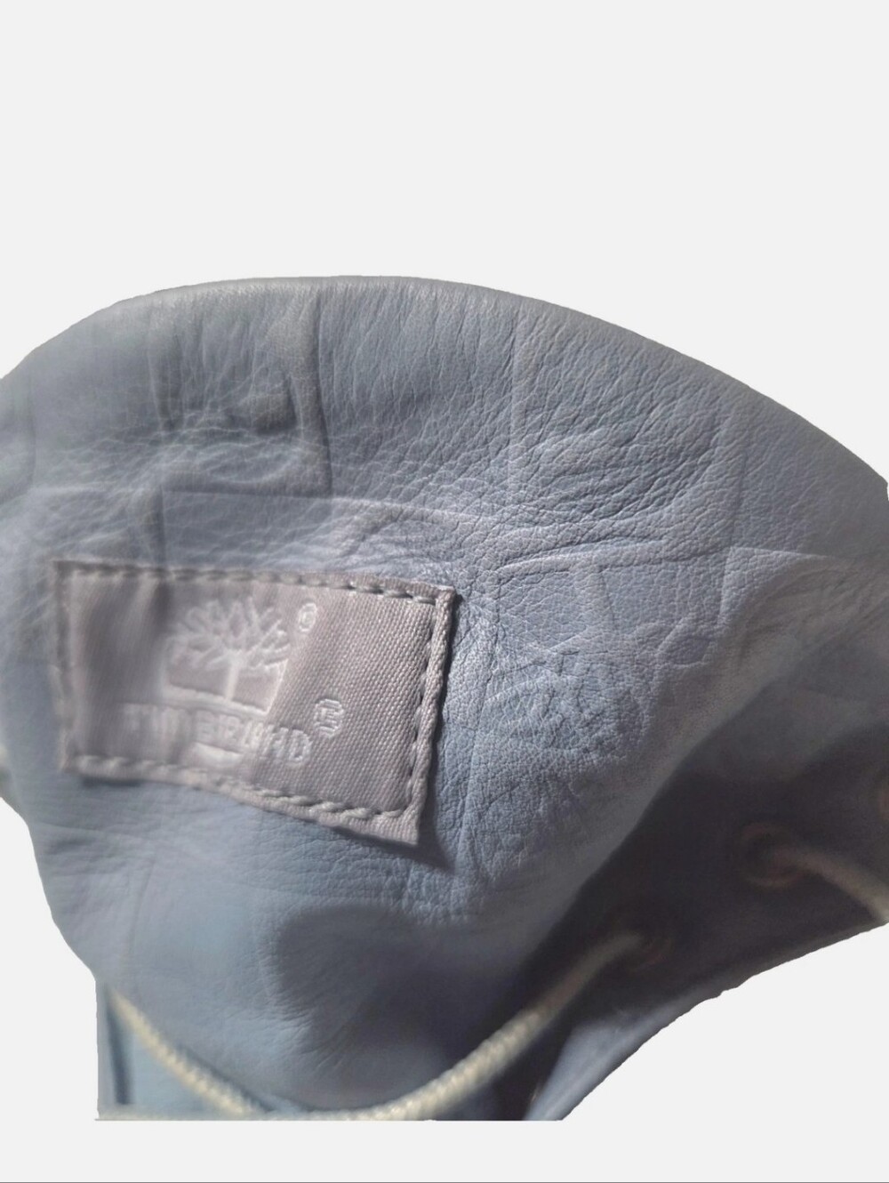 Rare Y2K Timberland Womens 8.5 Roll Top Cornflower Blue 8.5 Leather Boots 89361 - Picture 8 of 9
